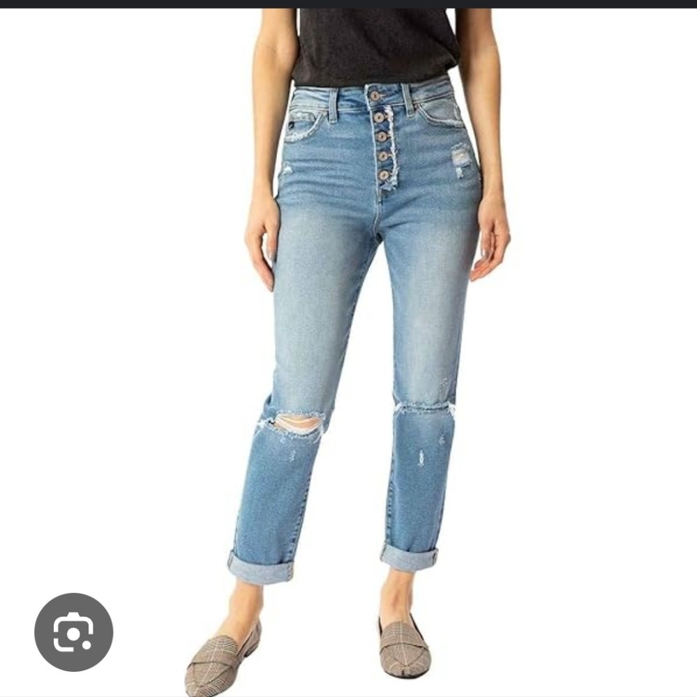 REVICE Light Blue Button-Up Jeans